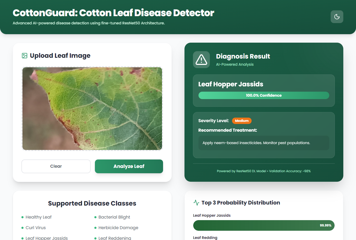 CottonGuard - Cotton Leaf Disease Detection